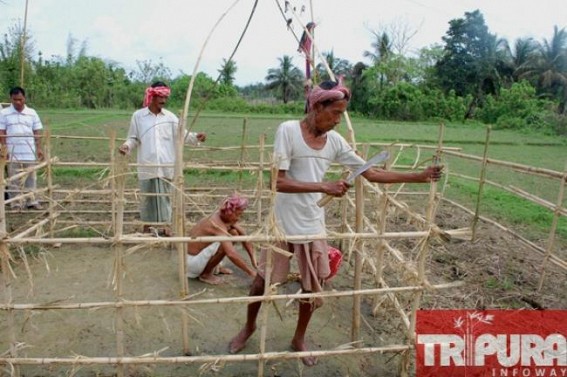 Tripura tribals prepares for Garia puja
